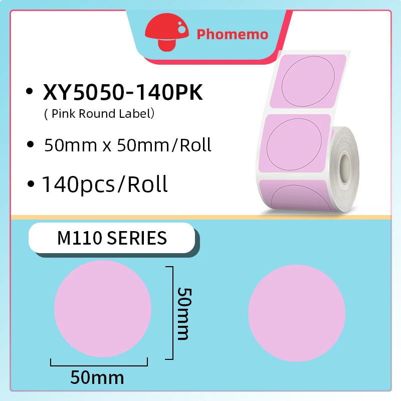 Phomemo M110 Thermal Wireless Label Printer Portable Bluetooth Sticker Mini Printer Barcode Label Maker Price Tag Printers DIY