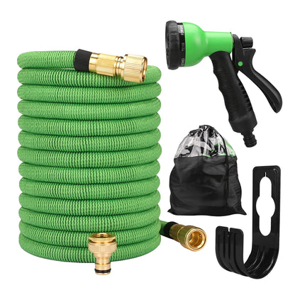 Garden Water Hose Expandable Double Metal Connector High Pressure PVC Reel Magic Water Pipes for Garden Farm Irrigation Car Wash