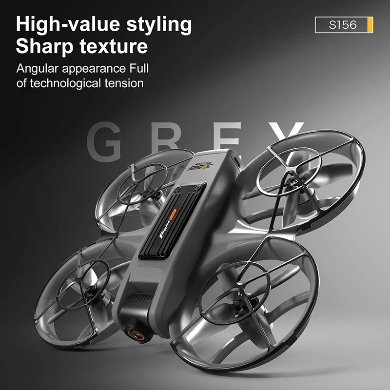 Upgrade S156 Drone 8K HD Dual Camera 3 Battery 5G WiFi FPV Brushless Motors Optical Flow Hover Obstacle Avoidance GPS Four-Axis Drone