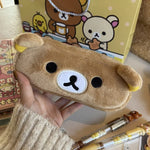 Rilakkuma Sundry Storage Bag Cute Cartoon Coin Purse Wallet Large-Capacity Portable Makeup Bag Practical Gifts Anime Periphery