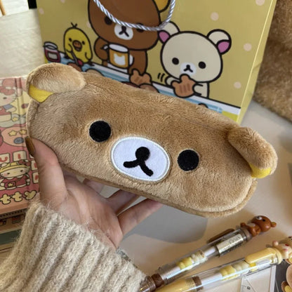 Rilakkuma Sundry Storage Bag Cute Cartoon Coin Purse Wallet Large-Capacity Portable Makeup Bag Practical Gifts Anime Periphery