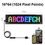 Car Decor Advertising Logo Lights Outdoor LED Matrix Pixel Scrolling Screen DIY Customize Patterns, Animations, Text Warning Light