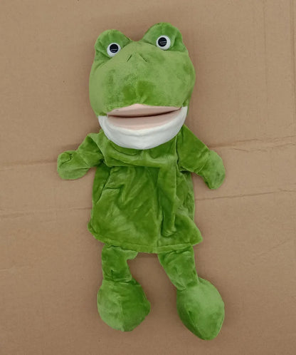 Cartoon Animal Hand Puppet Parent-child Game Doll, 35cm, Stuffed Gaming Doll, Lion Elephant Pig Appease Toys, Birthday Gifts For Children