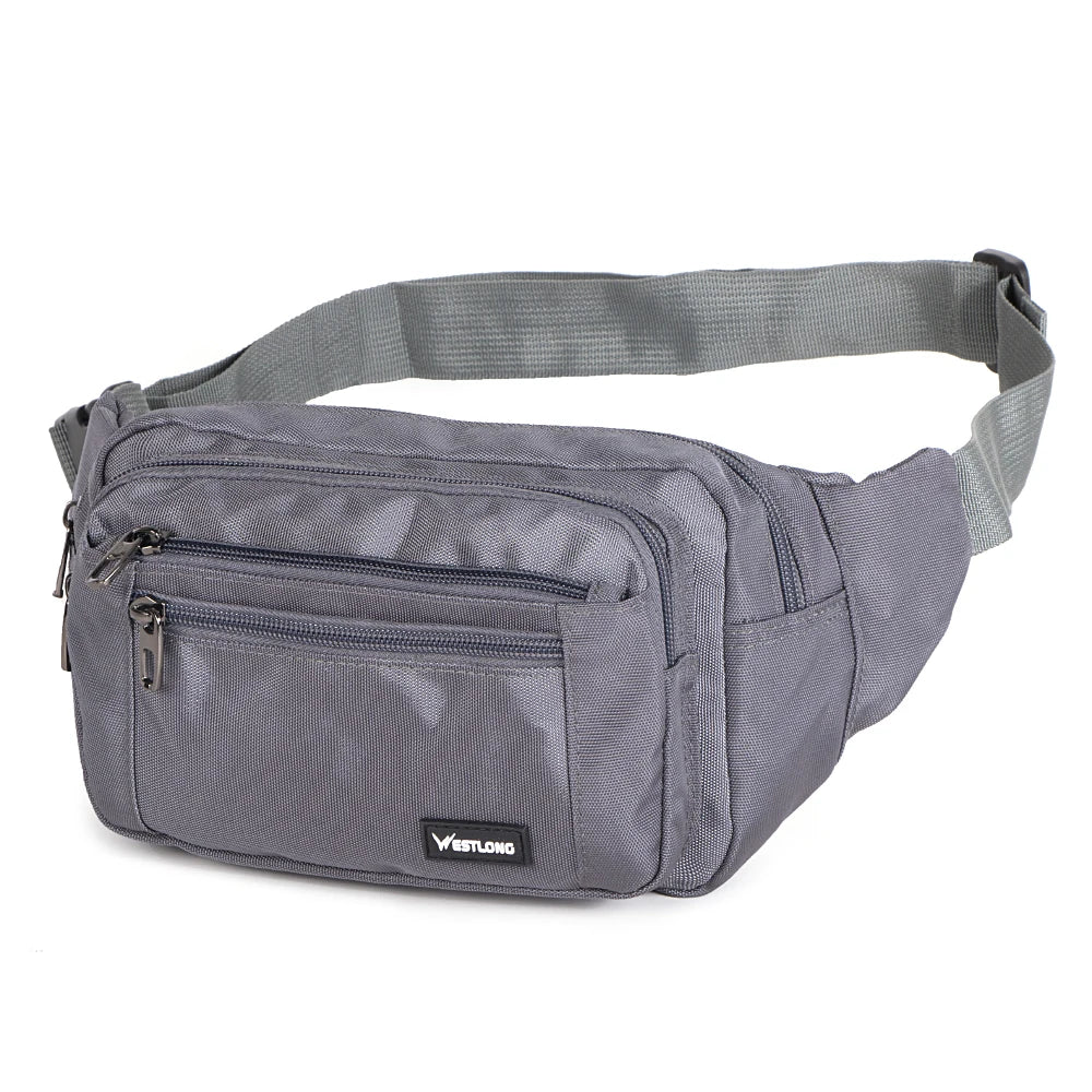 Waist Pack, Casual Functional Fashion Men Waterproof Fanny Pack, Women Belt Bum Bag, Male Phone Wallet Pouch Bags, Unisex 98011