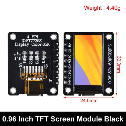 TFT Display 0.96 / 1.3 inch IPS 7P SPI HD 65K Full Color LCD Module ST7735 / ST7789 Drive IC 80*160 240*240 (Not OLED)