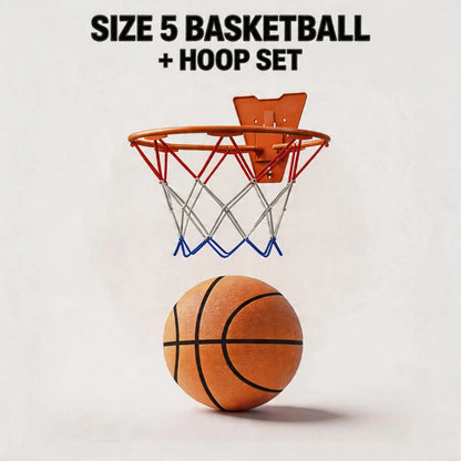 Silent Foam Basketball Hoop Set | Soft, High-Rebound PU Material | Indoor Silent Training Ball