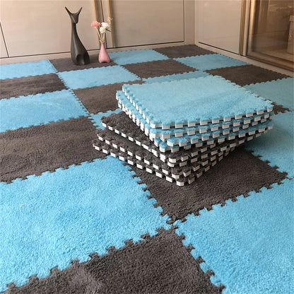 Soft Plush Kids Carpet Baby Play Mat Children's Rugs Toys EVA Foam Children's Mat Puzzle Interlock Floor Mats 30*30 CM