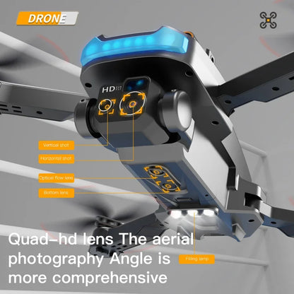 Drone, 4K Professional Camera 8K GPS HD Aerial Photography Dual-Camera Omnidirectional Obstacle Avoidance Drone, Camera Drone