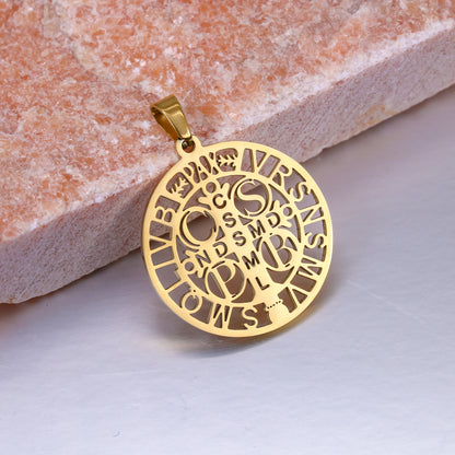 100% Stainless Steel Christian Jesus Cross Pendants Religion Cross Tree of Life Charms For Jewelry Prayer Baptism Gifts