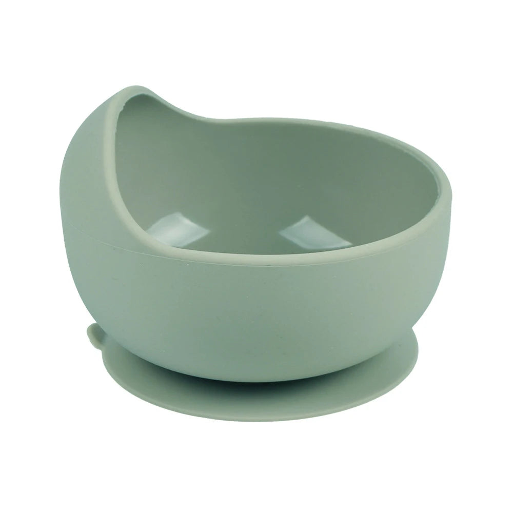 28Colors Baby Silicone Suction Bowls for Kids Waterproof Baby Feeding Tableware Spoon Children Dishes Kitchenware Infant Plates