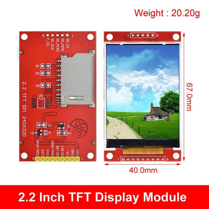 1.44/1.77/1.8/2.2/2.4/2.8 Inch TFT Color Screen LCD Display Module Driver ST7735 ST7789V ILI9225 ILI9341 SPI Interface 240*320
