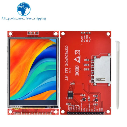 TZT 240x320 2.8" SPI TFT LCD Touch Panel Serial Port Module ILI9341 / ST7789V 2.8 Inch SPI Serial Display With/Without Touch