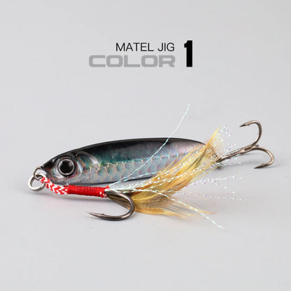 1 Pc Metal Artificial Bait Jig 7g 10g 15g 20g 25g 30g Shore Casting Jigging lure Shore Casting Saltwater Fishing lure Bit