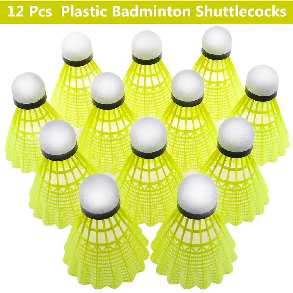 Nylon Badminton Shuttlecocks with Great Stability Durability, Indoor Outdoor Sports Training Balls