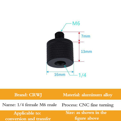 Conversion Screw Dual Nuts Tripod Mount 1/4toM4 M5 M6 M8 M10 Inch Projector Bracket Adapter Converter for DSLR Camera Tripod Acc