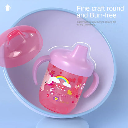 1PC Baby Duckbill Drinking Cup Wide Mouth Cup Baby Learning Drinking Cup with Double Handle for Learning Independent Drinking