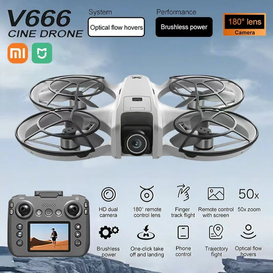 Xiaomi Mjia MINI V666 Drone 4K Professional WIFI 5G Drone Obstacle Avoidance Brushless Altitude Headless Mode RC Quadcopter Toys