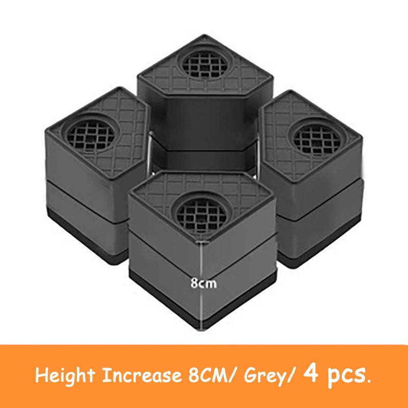 4pcs Anti Vibration Feet Pads Rubber Mat Slipstop Silent Dampers Stand Universal Washing Machine Refrigerator Furniture Foot Pad