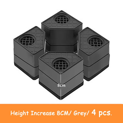 4pcs Anti Vibration Feet Pads Rubber Mat Slipstop Silent Dampers Stand Universal Washing Machine Refrigerator Furniture Foot Pad