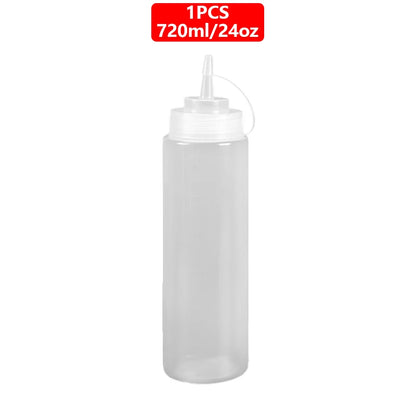 Squeeze Condiment Bottles with On Cap Squeeze Sauce Bottles Olive Oil Bottles Ketchup Mustard Dispensers Kitchen Accessories
