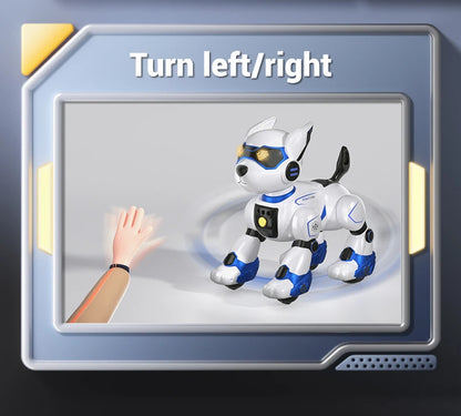 Funny RC Robot Electronic Dog Stunt Dog Voice Command Programmable Touch-sense Music Song Robot Dog for Boy Girls Children Toys