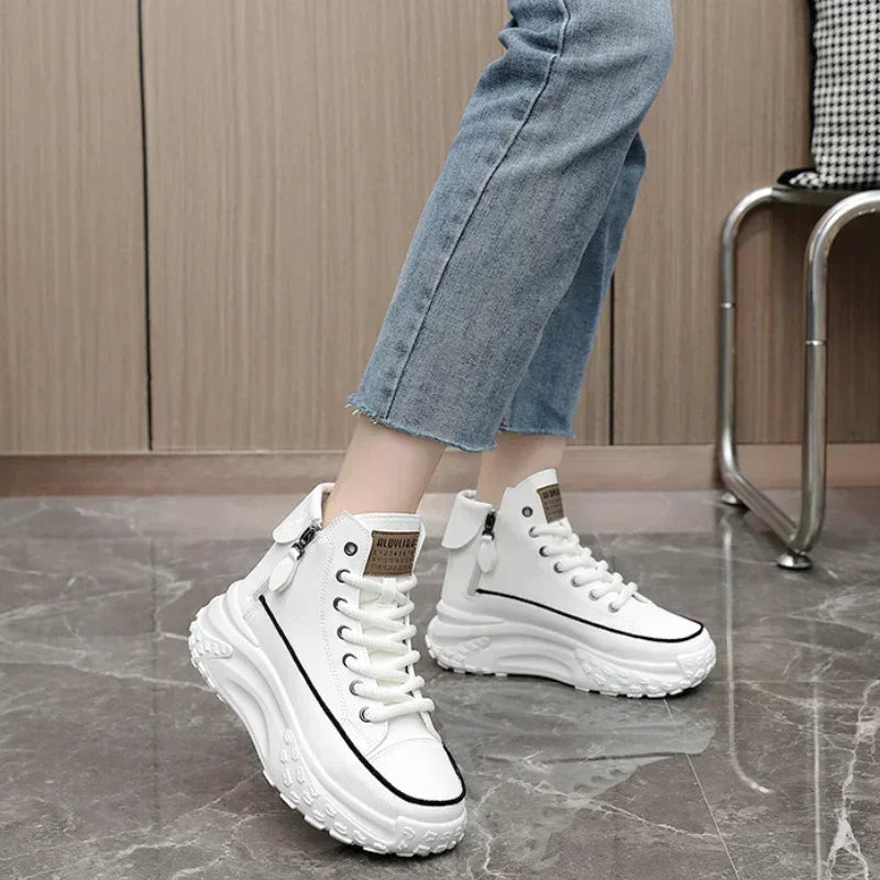 Women's Sneakers, Luxury Fashion Womens Boots, High-top Platform Casual Shoes, New Female Outdoor Running Shoes, Winter Women Shoes