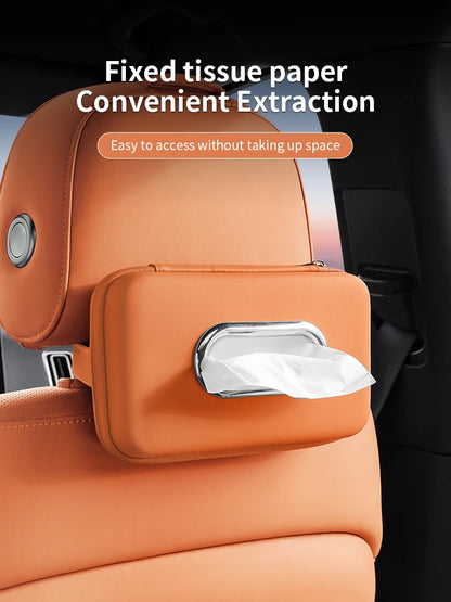 Car sun visor tissue box, seat back car mounted tissue box, car mounted armrest box, high-end storage decoration sanitary paper box