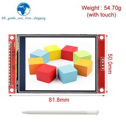 TZT 240x320 2.8" SPI TFT LCD Touch Panel Serial Port Module ILI9341 / ST7789V 2.8 Inch SPI Serial Display With/Without Touch