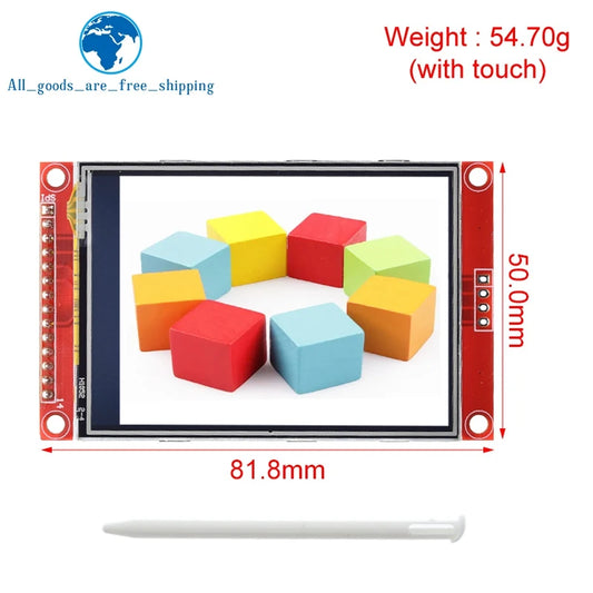 TZT 240x320 2.8" SPI TFT LCD Touch Panel Serial Port Module ILI9341 / ST7789V 2.8 Inch SPI Serial Display With/Without Touch