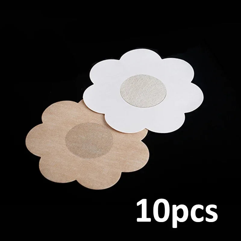 10-200Pcs, Nipple Cover Stickers, Women Breast Lift Tape Pasties, Invisible Self-Adhesive Disposable Bra Padding, Chest Paste Patch