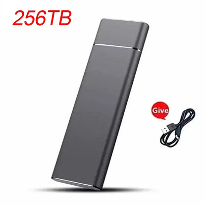 Mini USB SSD portátil 256 TB 1 TB 2 TB de alta velocidad original de almacenamiento masivo SSD USB3.0 Disco duro externo para ordenador portátil SSD