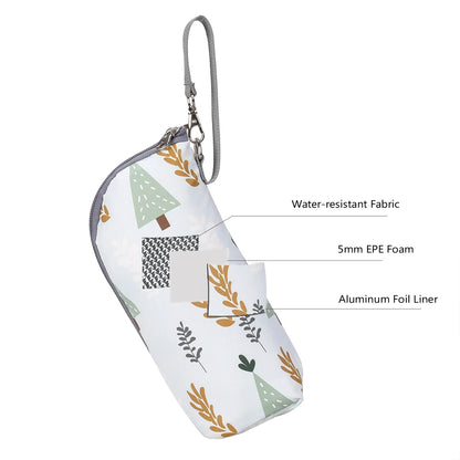 Baby Bottle Bag Portable Mother Feeding Bottle Warmer Baby Feeding Aluminum Mold Insulation Outing Stroller Hanging Bag