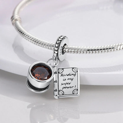 Dijes de plata de ley 925 originales, abalorios de cristal de vino, taza de café, dije colgante para pulseras de mujer, joyería DIY, regalo