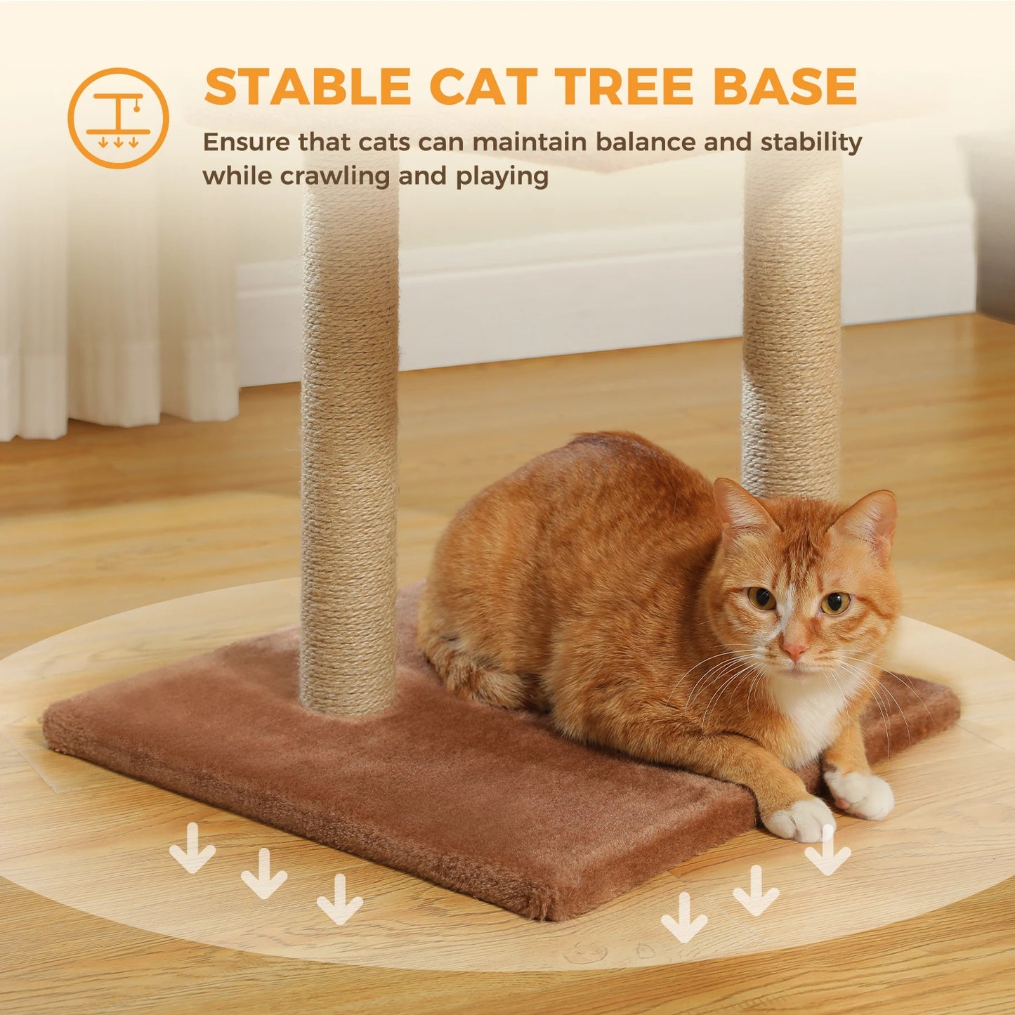 Cat tree, Cat Tower for Indoor Cats, 2 Styles Cat Activity Tree with Cat Scratching Posts, Big Hammock and Removable Top Perch Grey
