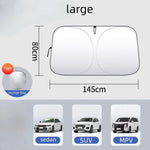 Car Front Window Sunshade Cover, Sun Shade, Windshield Visor, Windscreen Folding Auto UV Protection Styling Accessories