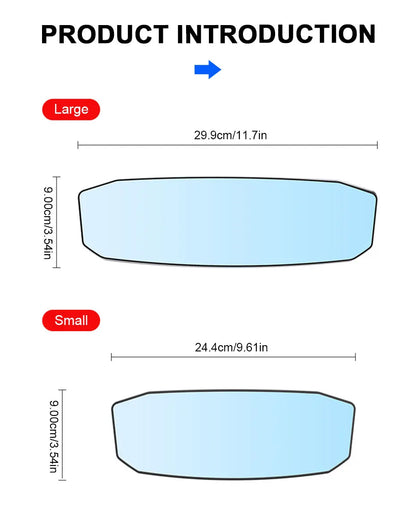SEAMETAL Espejos de coche para bebé, espejo retrovisor interior, espejo retrovisor gran angular convexo, espejo antideslumbrante de gran visión, monitor auxiliar