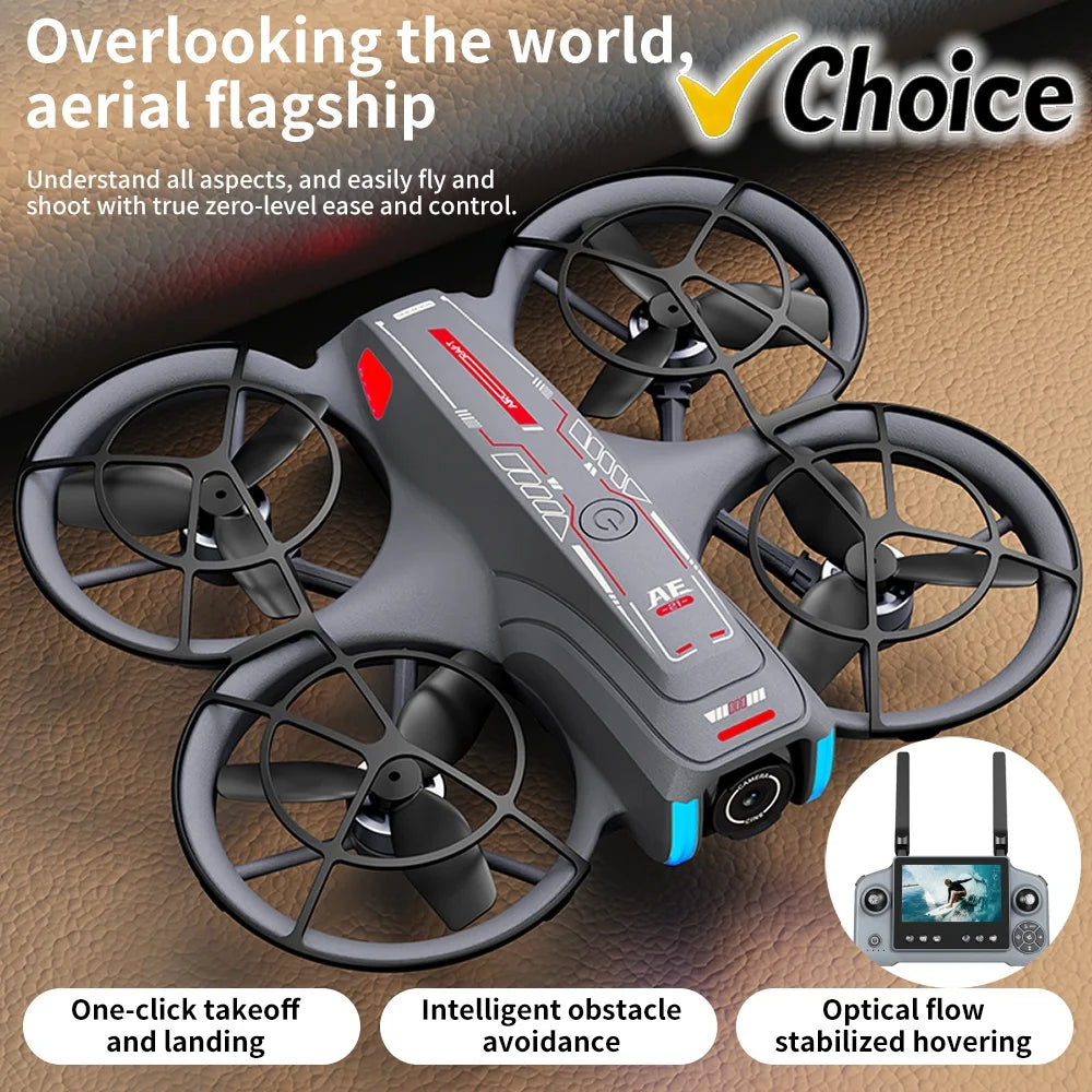 New AE21 Max Drone IA Clip Profesional HD 360° Doble Cámara Pantalla Control Remoto Motores sin Escobillas Anticolisión Cuadricóptero
