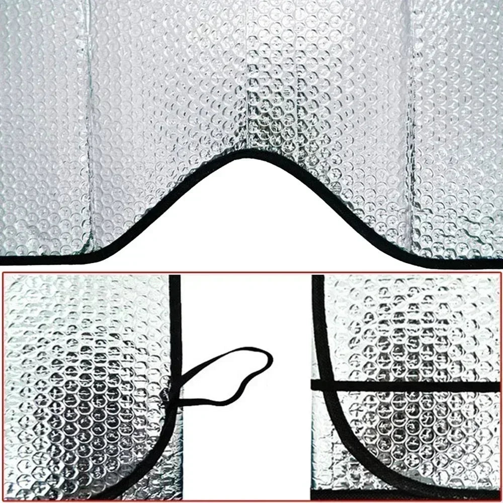 Universal Windshield Sunshade, Foldable Car Front Window Sunshade, Snow Ice Protection Cover, Winter Summer Windshield Shield