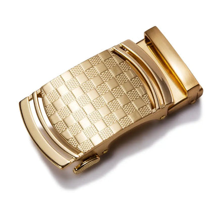 60 Kinds Metal Mens Relacement Belt Buckles Button Sliding Buckle Without Belt Black Gold Blue for 3.5 cm Ratchet Belts ONLY