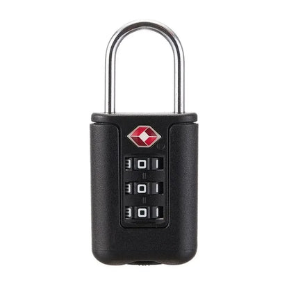 High Security TSA Customs Lock Overseas Customs Clearance Trolley Luggage Suitcase Backpack Password Padlock with Steel Cable