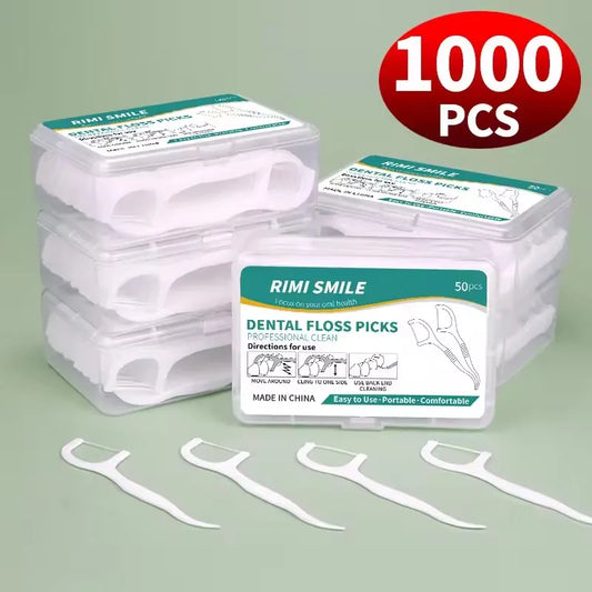 1/3/6/20 Box, Portable Disposable Dental Floss, Plastic Toothpick High-tension Dental Floss Stick, Dental Floss Box, ﻿Oral Care