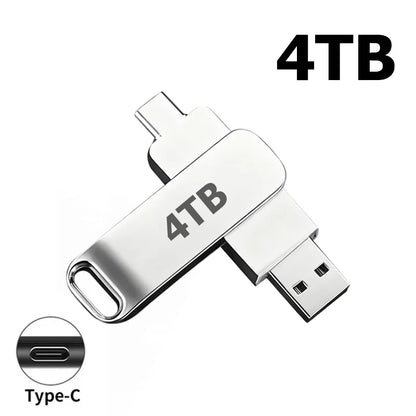 16TB Flash Drive USB 3.2 High Speed Metal Transfer Waterproof C Disk Type-C Large Storage for Phone Computer PC Data New 2026