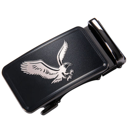 60 Kinds Metal Mens Relacement Belt Buckles Button Sliding Buckle Without Belt Black Gold Blue for 3.5 cm Ratchet Belts ONLY