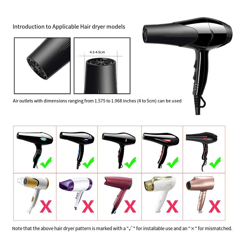 Universal Blow Dryer Diffuser Attachment for Curly Thick Hair Collapsible Hairdryer Blower Diffuser Hairdressing Styling Tools