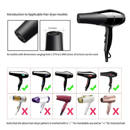 Universal Blow Dryer Diffuser Attachment for Curly Thick Hair Collapsible Hairdryer Blower Diffuser Hairdressing Styling Tools