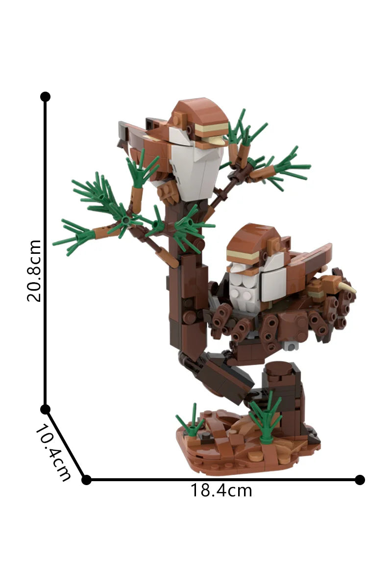 MOC Raven Model Building Blocks Sets Clever Raven Black Bird 3D Home Ornament Brick STEM Toy Adult Valentine's Day Gift