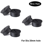 Desk Cord Grommet, Flexible Silicone Cable Hole Cover, Wire Organizer, Cable Pass Through, Round Gasket White