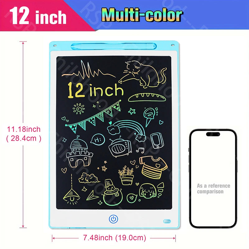 12 inch Tablets Electronic Handwriting Pad Writing Board Drawing Tablet LCD Screen Writing Tablet Digital Graphic Toys for child