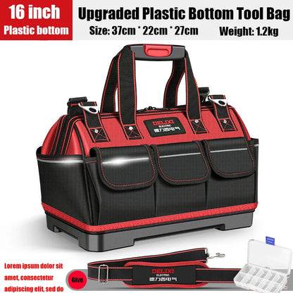 2026 New1680D Oxford Cloth Tool Bag Professional Electrician Wrench Waterproof Working Multifunction Organizing Storage Tool Bag