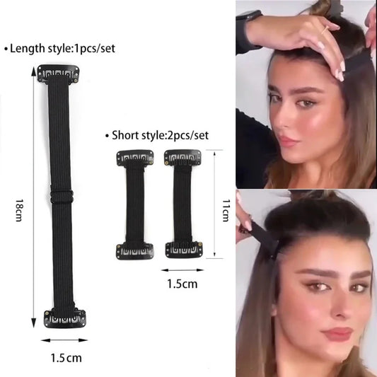 Portable Facelift Bands, Adjustable Invisible Eyebrows and Eyes lift, Reusable women Elastic Stretching Strap Hairpin Hair Holder